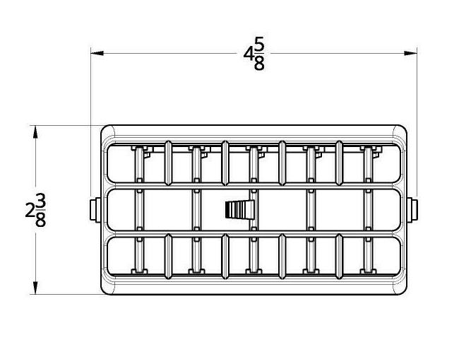 Chrome Plastic A/C Vent for 2001-2005 Peterbilt