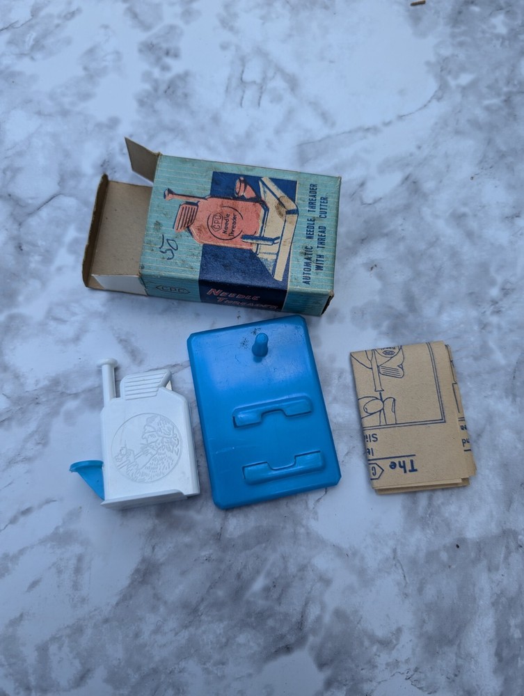 Vintage The CPC Automatic Needle Threader w/ instructions NOS (1)