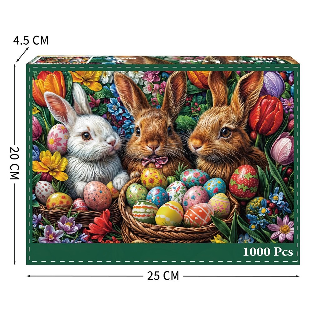 TangComplete - Easter Eggs Puzzles for Adults 1000 Pieces, Jigsaw