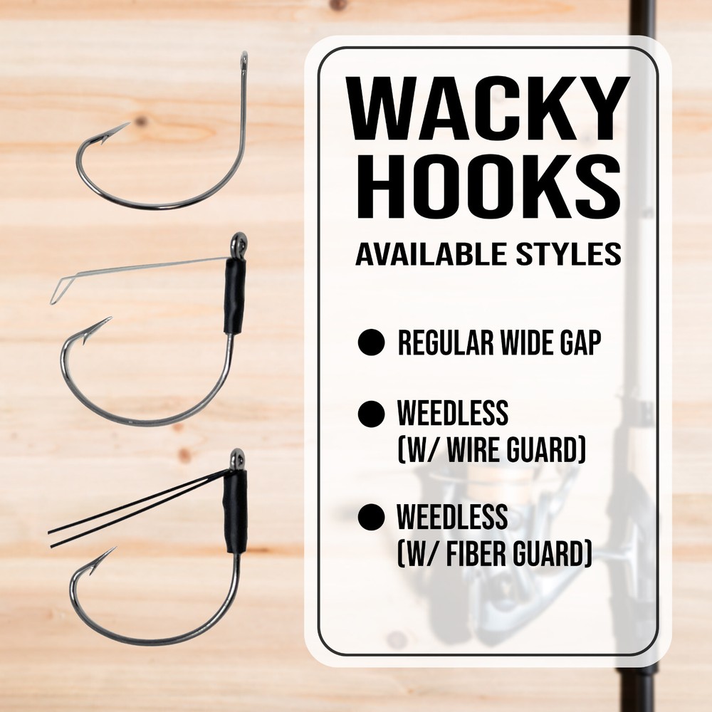 Reaction Tackle High Quality Wacky Hooks- 25 Pack