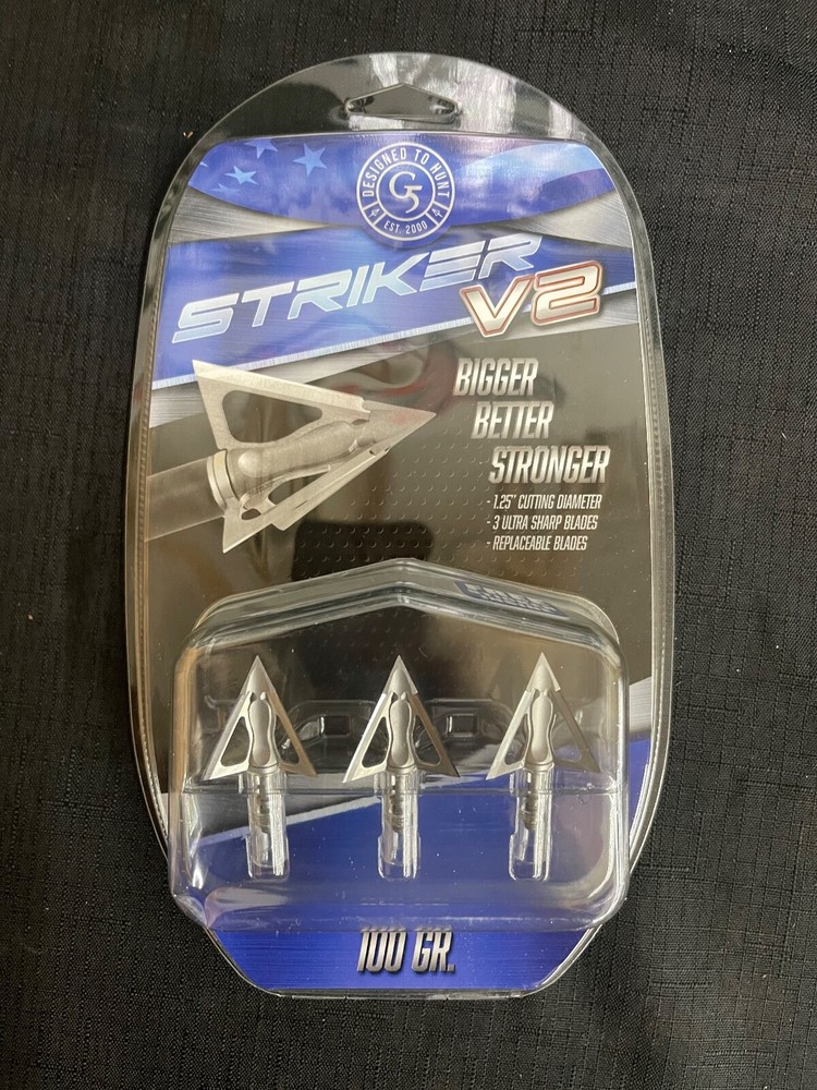 G5 Striker V2 Fixed Blade Broadhead Standard 3 Pack BRAND NEW