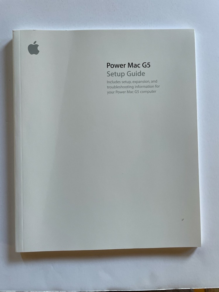 Power Mac G5 User's Guide includes everything, stickers, panther intro, set up