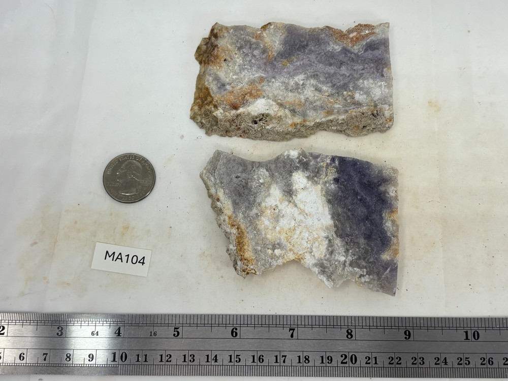 Morado Purple Agate Slabs Cabbing Collecting Combo Ship Avail