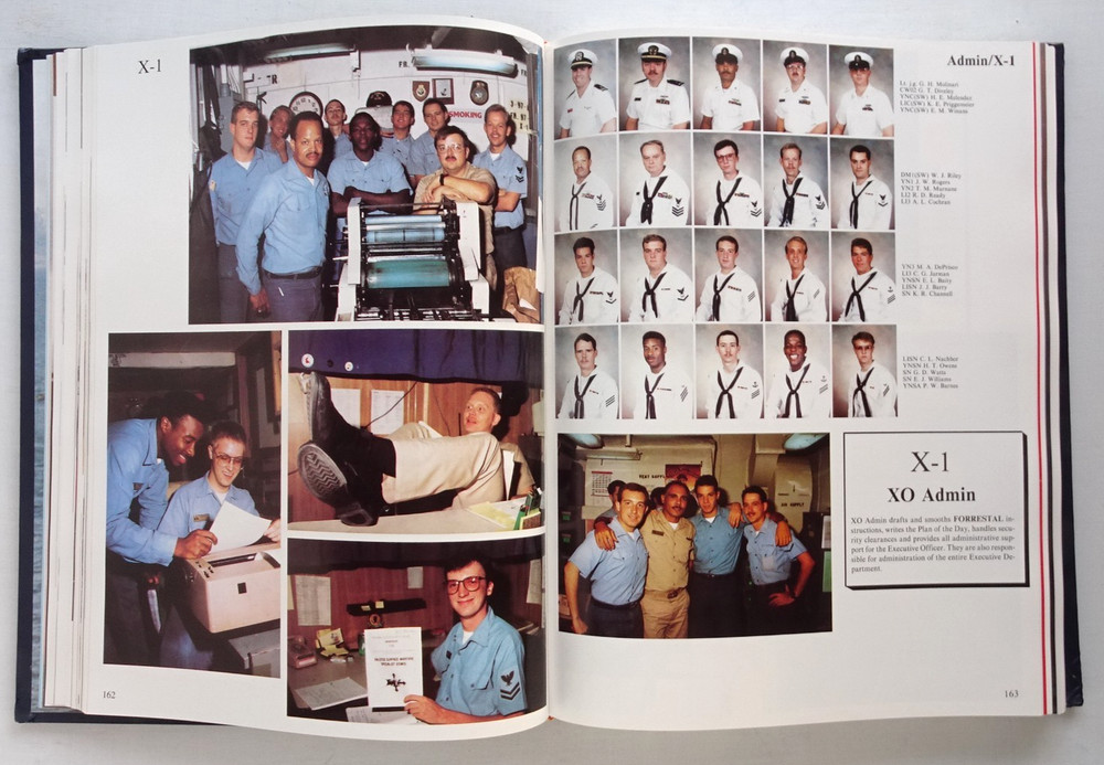 USS FORRESTAL CV-59 1990-1991 FINAL DEPLOYMENT-MEDITERRANEAN CRUISE BOOK