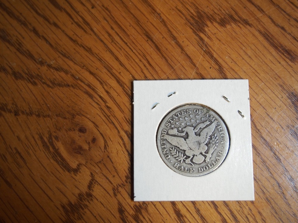 `1907 0 Barber Half, good condition, 90 % silver