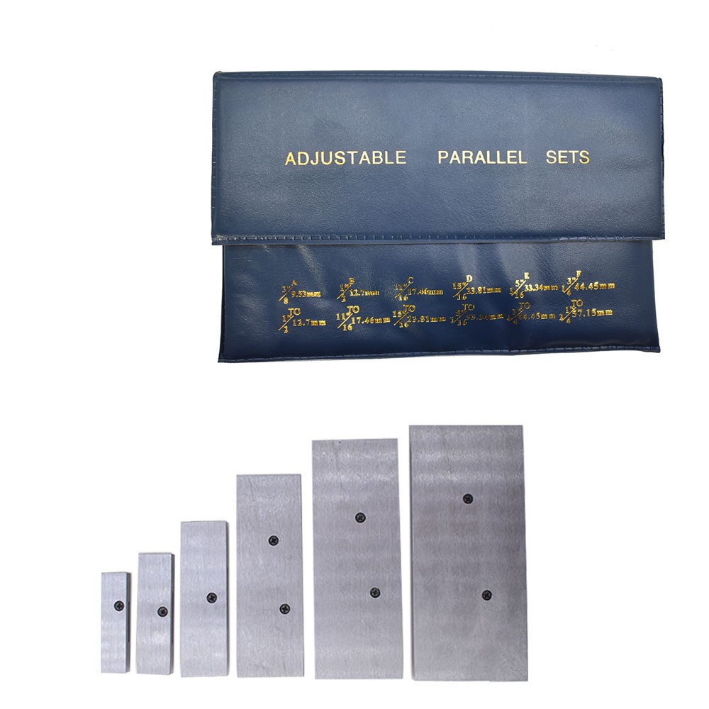 6 Pack Adjustable Parallel Set 3/8" - 2-1/4" Fits For Layout Inspection