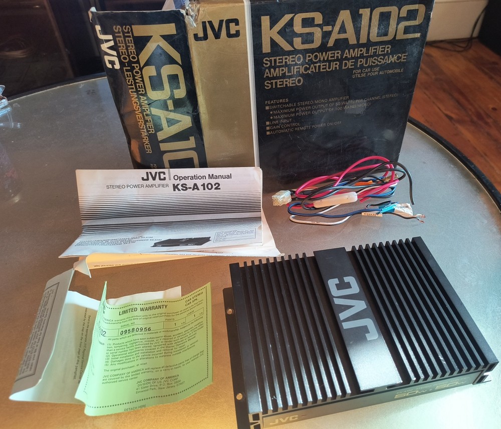 JVC Stereo Amplifier Model KS-A102 In Box