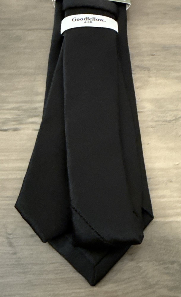 Goodfellow & Co. Men’s Necktie Solid Black NEW Formal Work