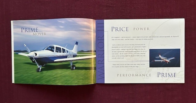 Piper Trainers 2001 Brochure