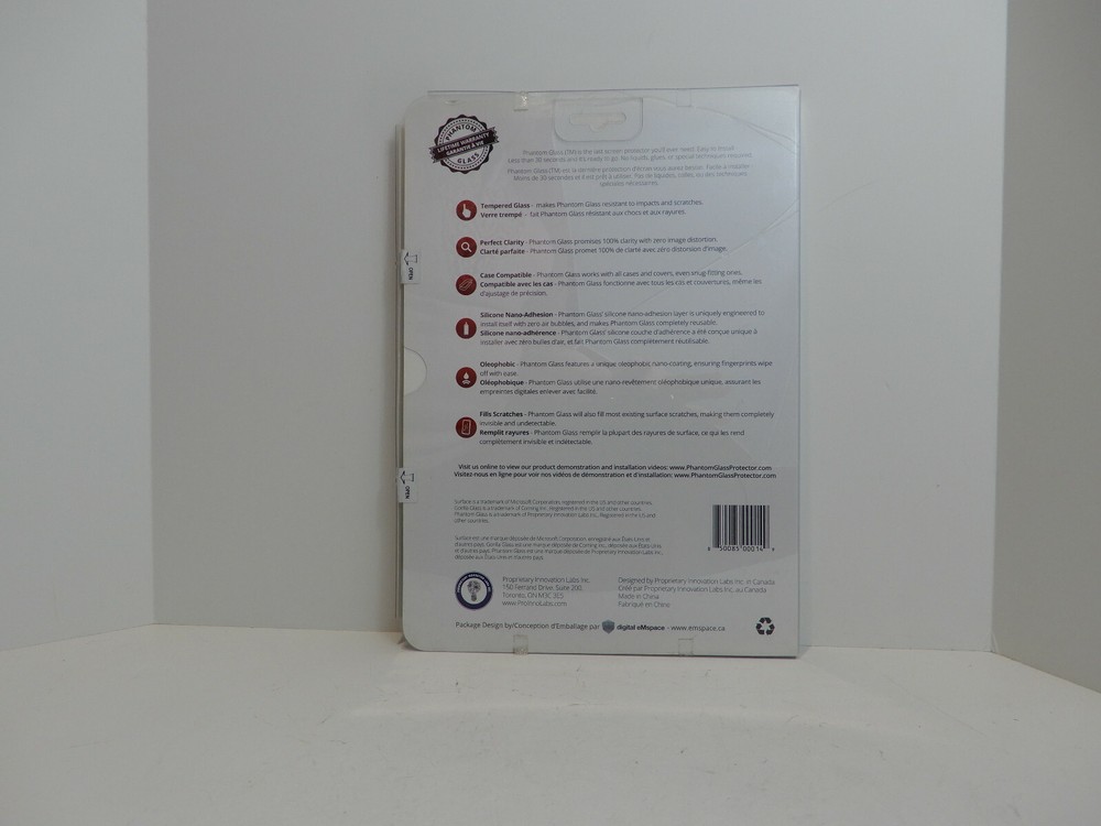 Phantom Glass Microsoft Surface Pro 3 Tempered Glass Screen Protector NEW