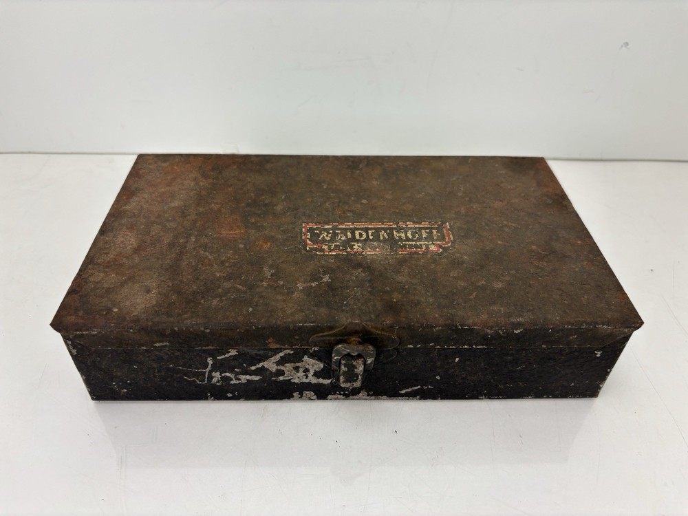 Vintage Weidenhoff Compression Test Gauge Set w Case Auto Tool 200 PSI-Untested