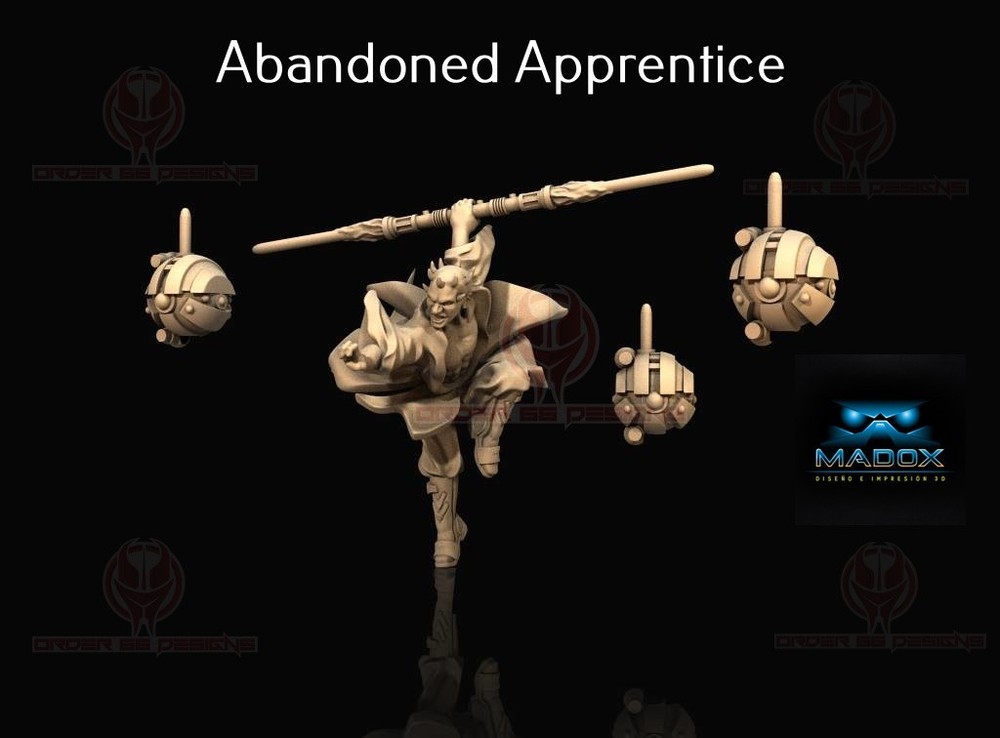 Star Wars Legion 3d printed - Darth Maul + Droid Squad