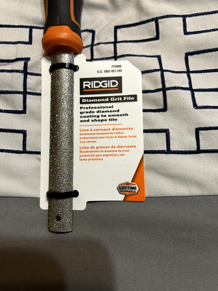 Ridgid Diamond Grit Tile File (3 Pack) - New