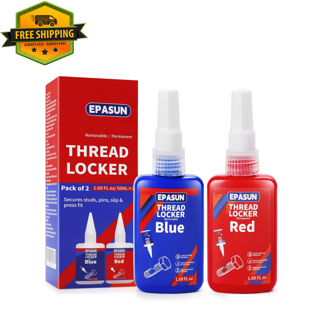 ThreadLocker 242 and 271, Thread Lock Medium and High Strength Lock Tight & Seal