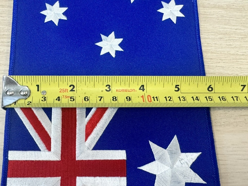 Australian Flag Embroidered Patch - 9 5/8” x 5 3/4”