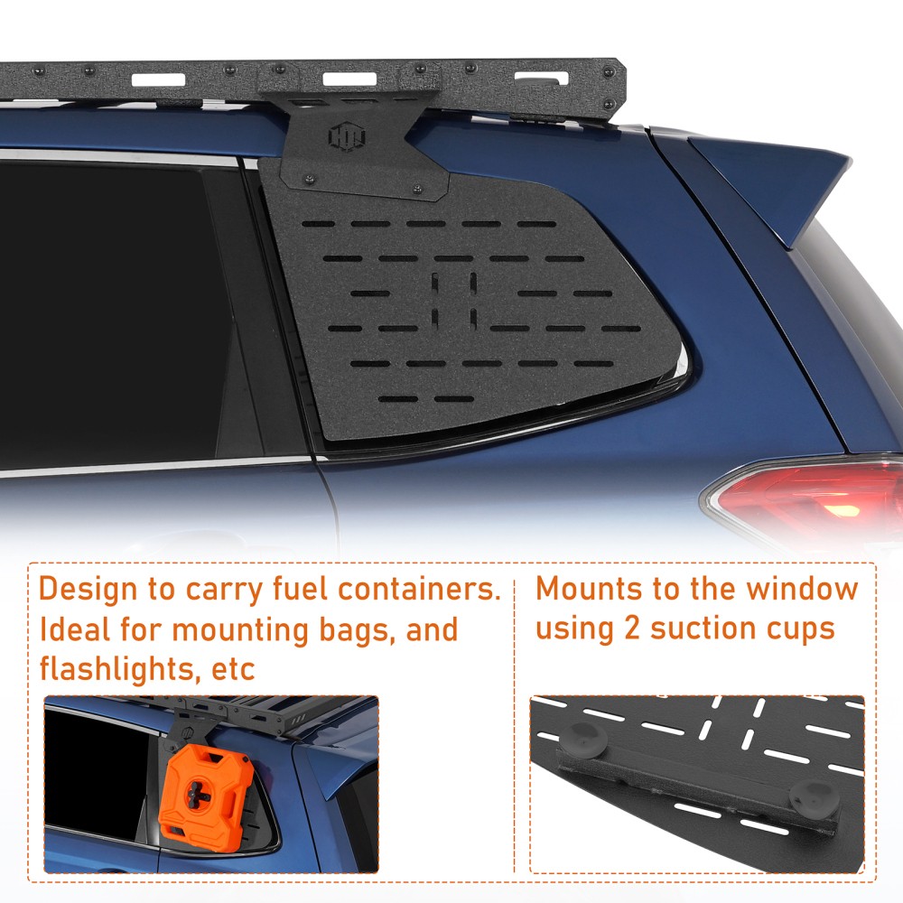 Rear Window Exterior Storage Panel Molle Panel Kit Fit Subaru Forester 2014-2018