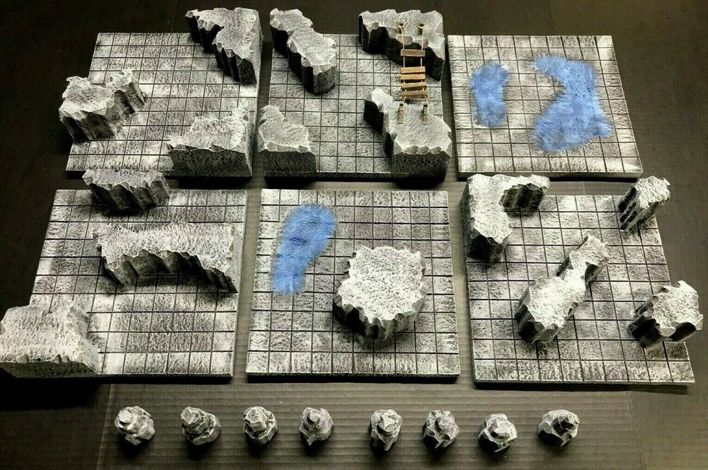 Dungeon Caverns Set 28mm Dungeons and Dragons Pathfinder d&d Terrain Scenery