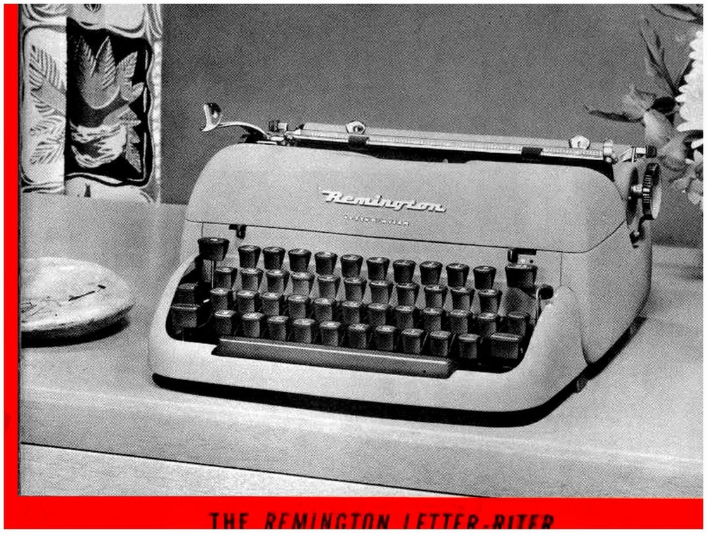Remington Rand Quiet Riter or Letter Riter Typewriter User Instruction Manual.