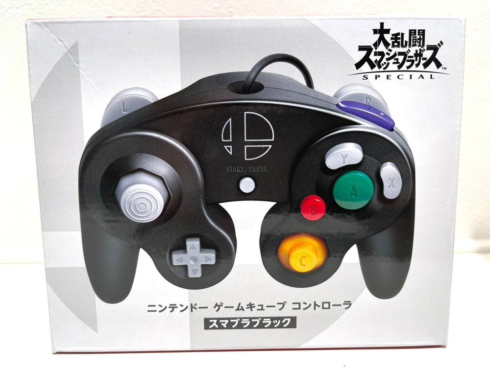 Nintendo Game Cube Super Smash Bros Controller - Black Japan Imported