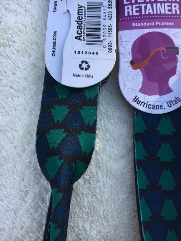 NWT Chums two eyewear retainers, neoprene, fits most frames