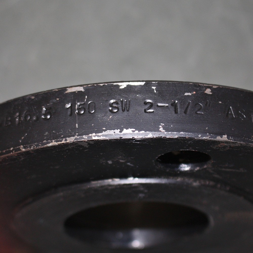 (2) Socket Socket Weld Flanges FLCS1RFSW212, 2-1/2" Pipe, Class 150, Black Steel