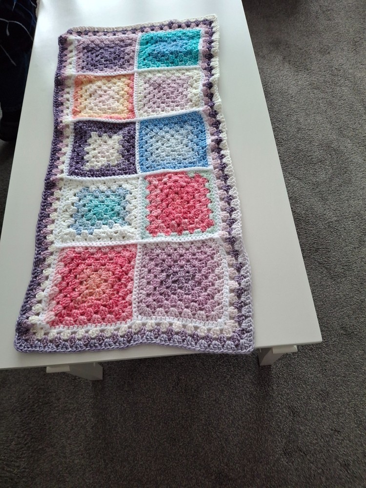 hand made crochet  baby blanket new