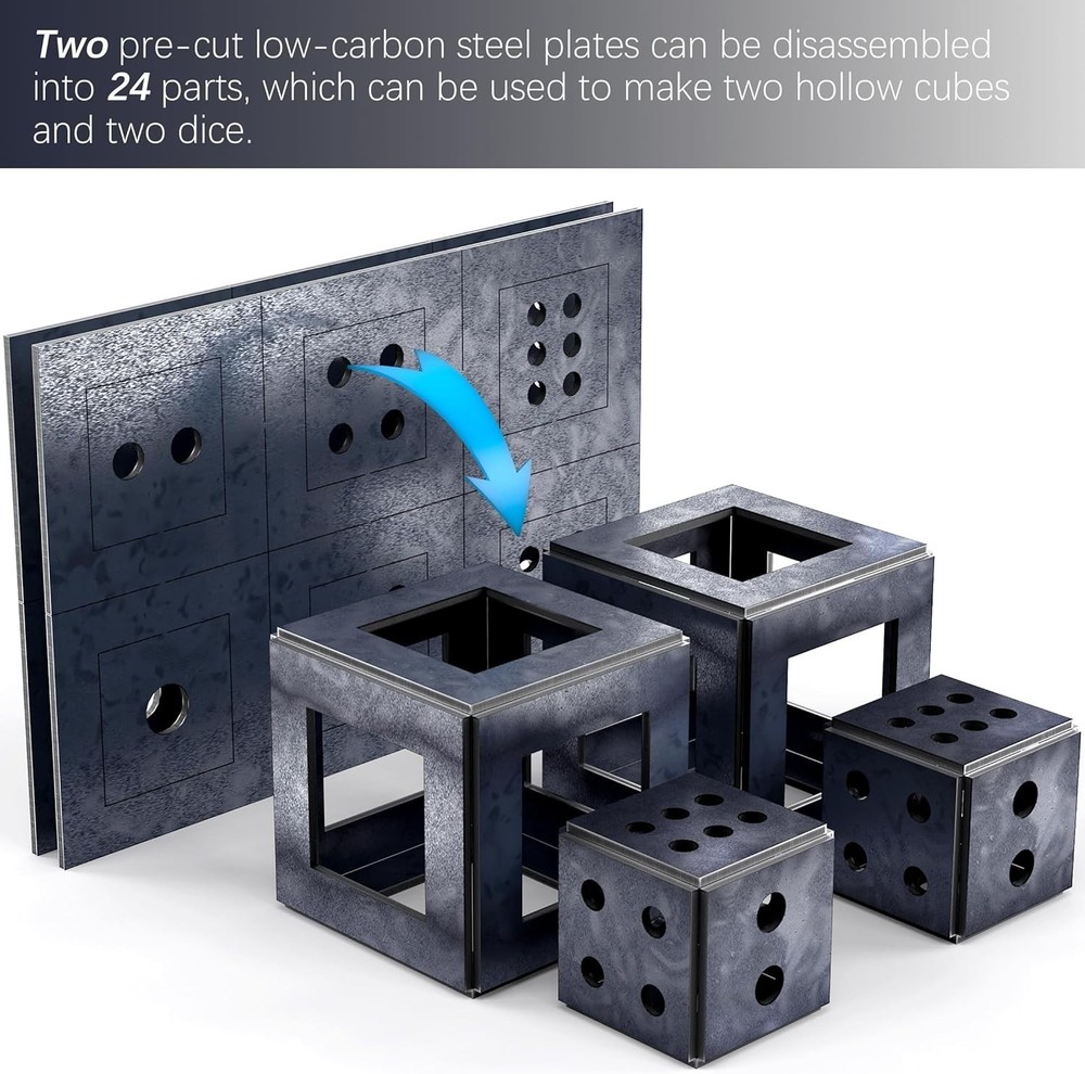 Beginner-Friendly Welding Practice Kit – 24 Steel Sheets for Unique Art Projects