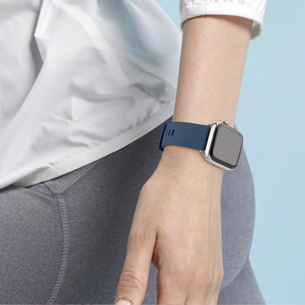 Soft Silicone Strap Compatible with Apple Watch Series 7 44mm