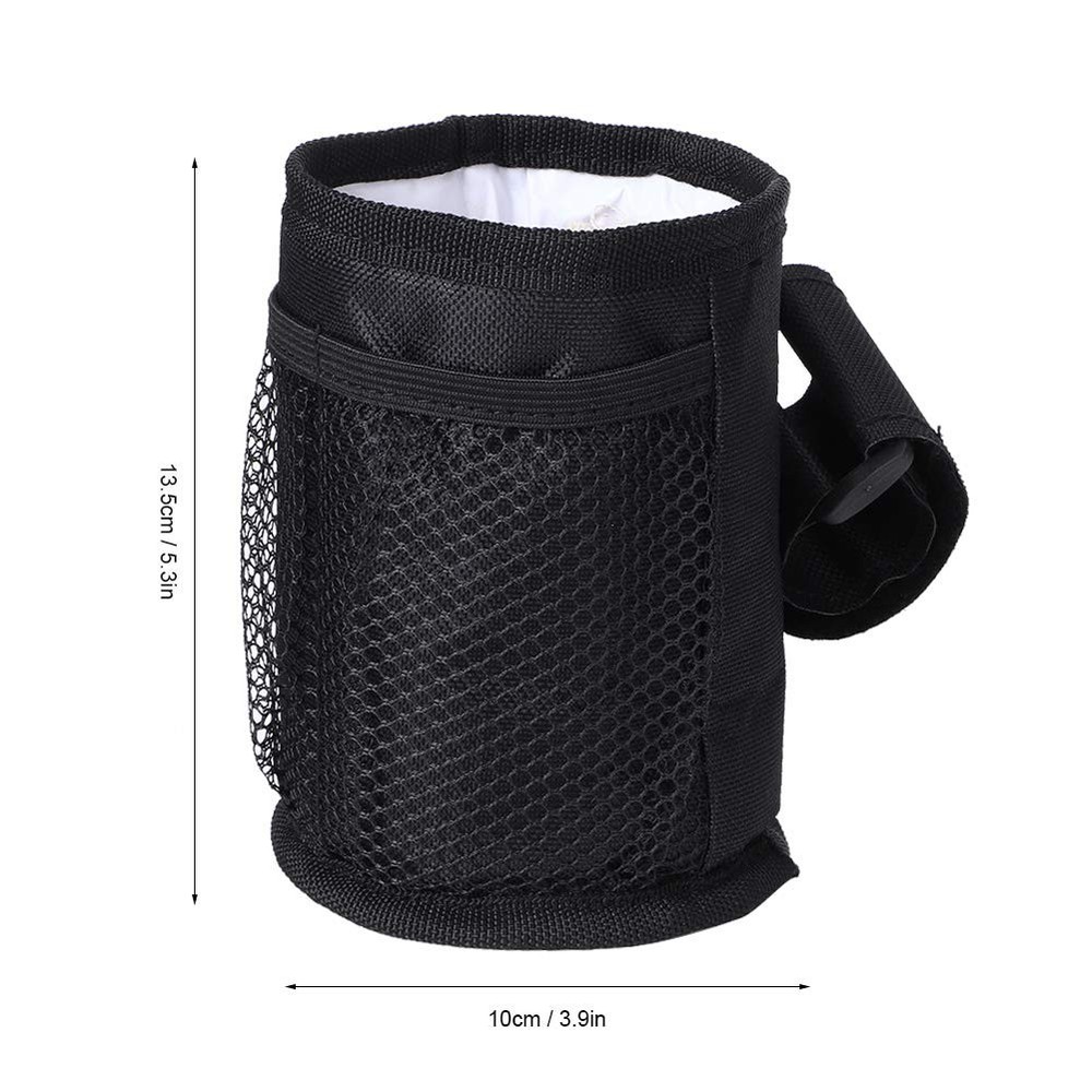 Stroller Cup Holder with Several Mesh Pockets, Sturdy Polyester Material Whee...