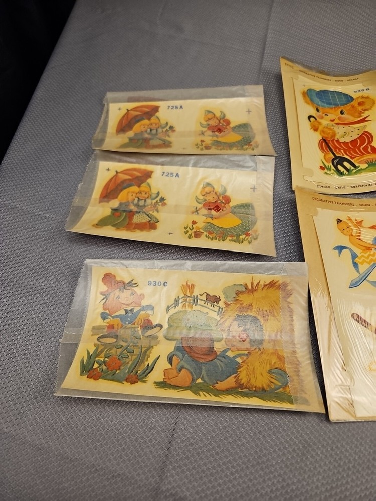 9 vtg duro Decorative Transfers #8