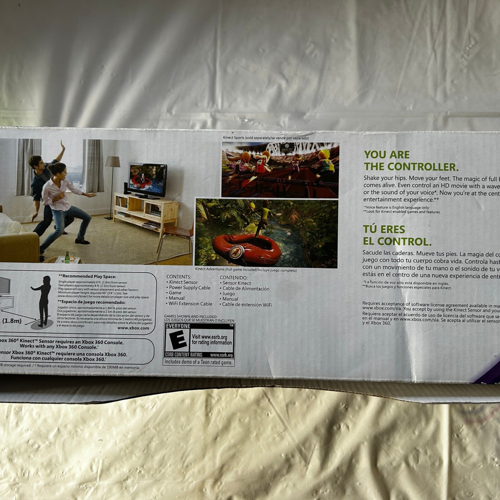 Microsoft Xbox 360 Kinect Sensor Bar Model 1414 Black for parts please read!