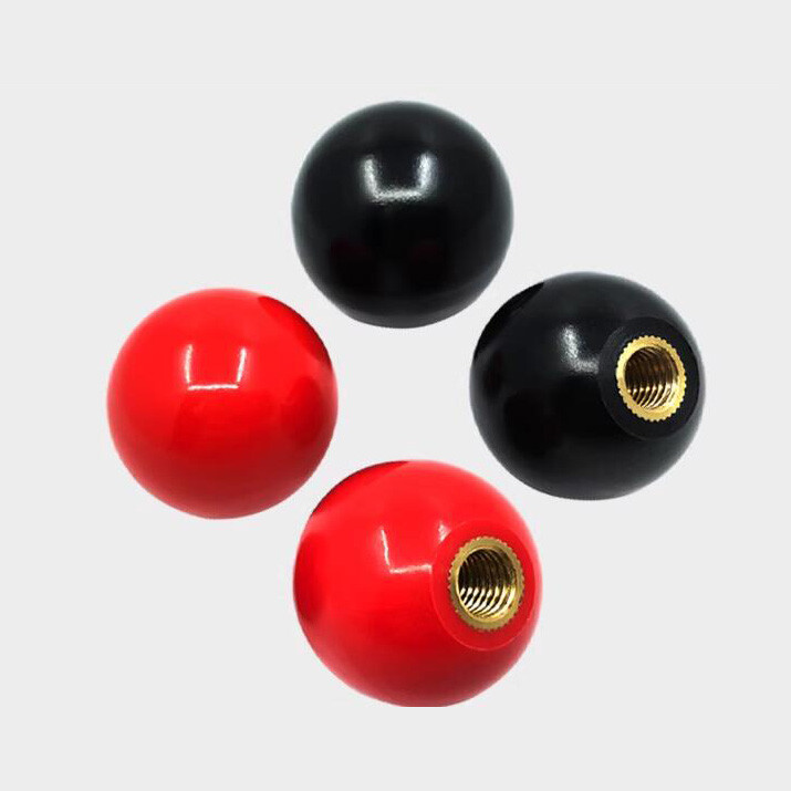 M14 M16 brass core handle nut ball handle stud plastic inner thread nut muff