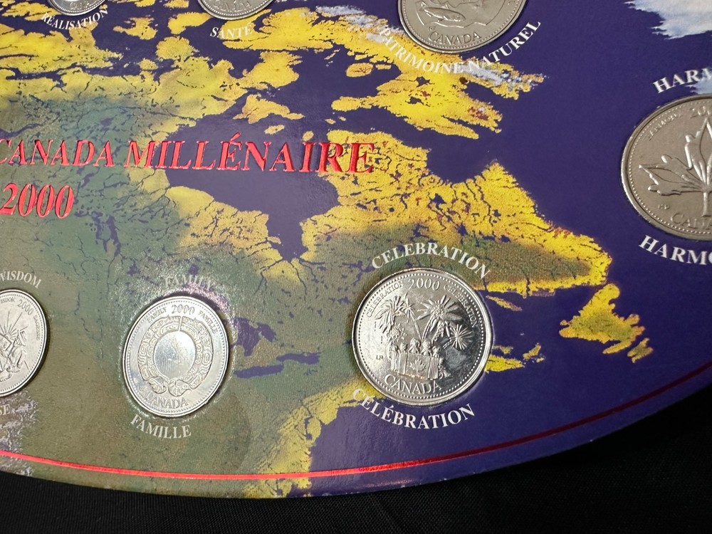 Millenium Quarters Collection 2000 Wide Board Map with Ingenuity, Pride etc.