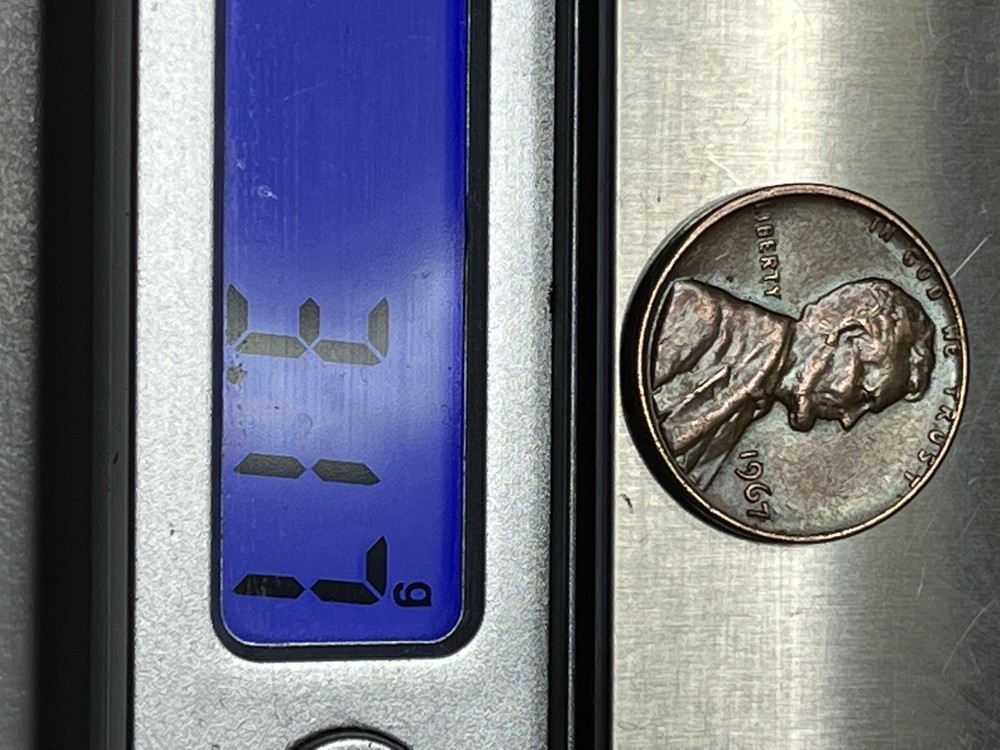 1967 Lincoln Penny Mark Error, Rare