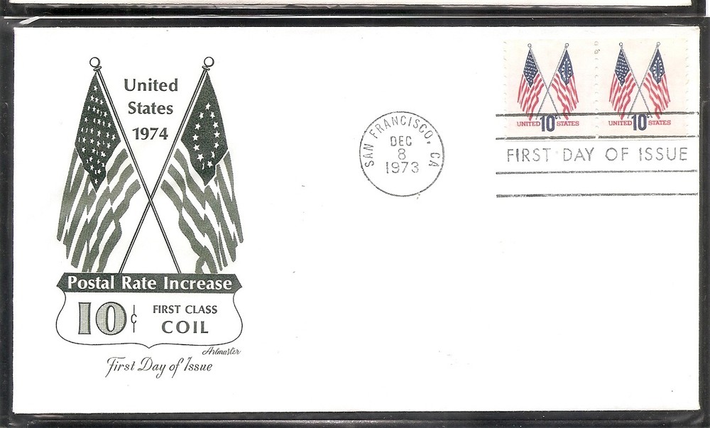 US SC # 1519 Crossed Flags FDC. Artmaster Cachet. 1