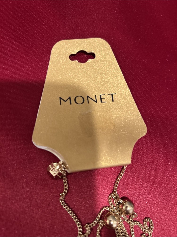 monet gold tone necklace 30”