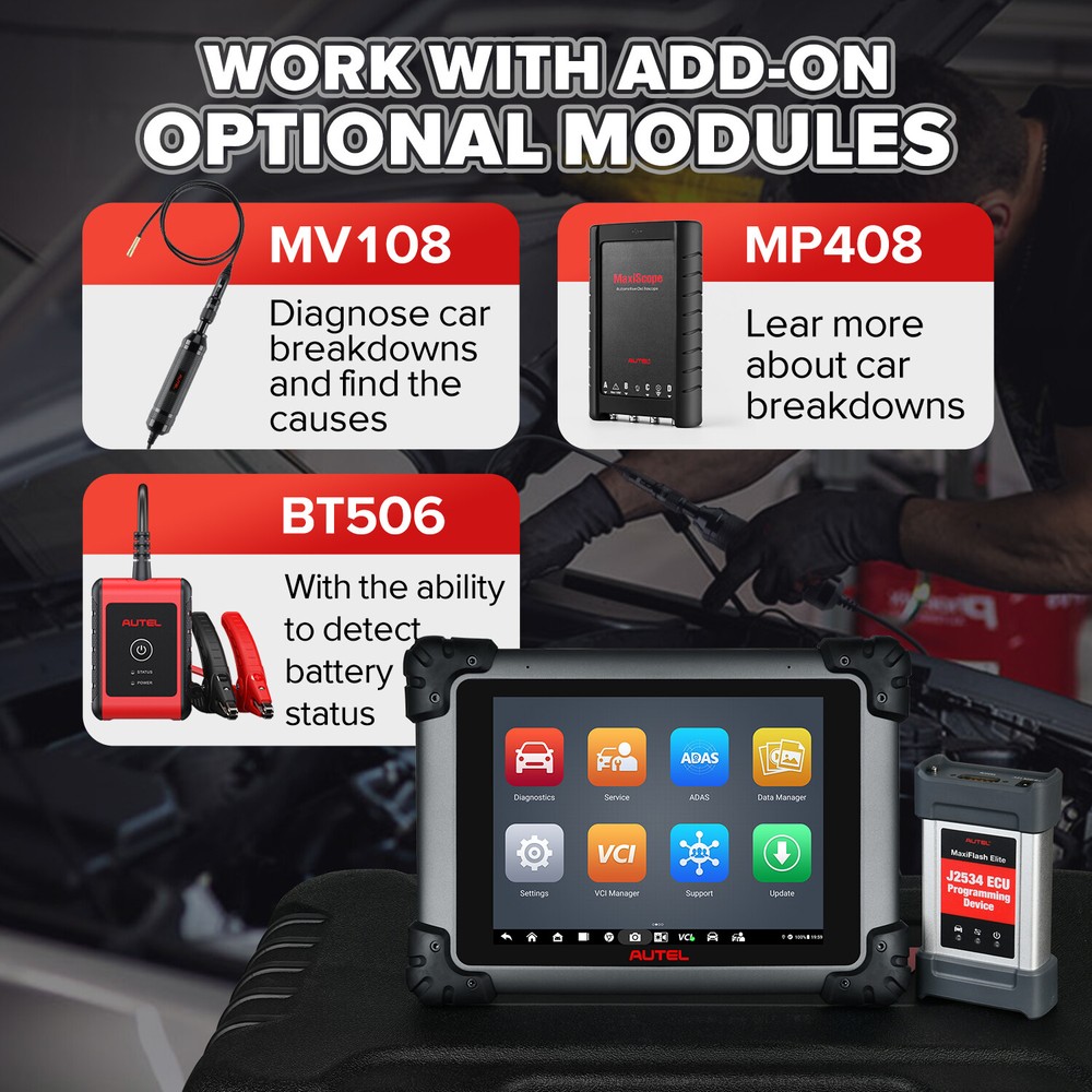 Autel MaxiSys PRO MS908S PRO II Elite Programming Diagnostic Tool OBDII Scanner