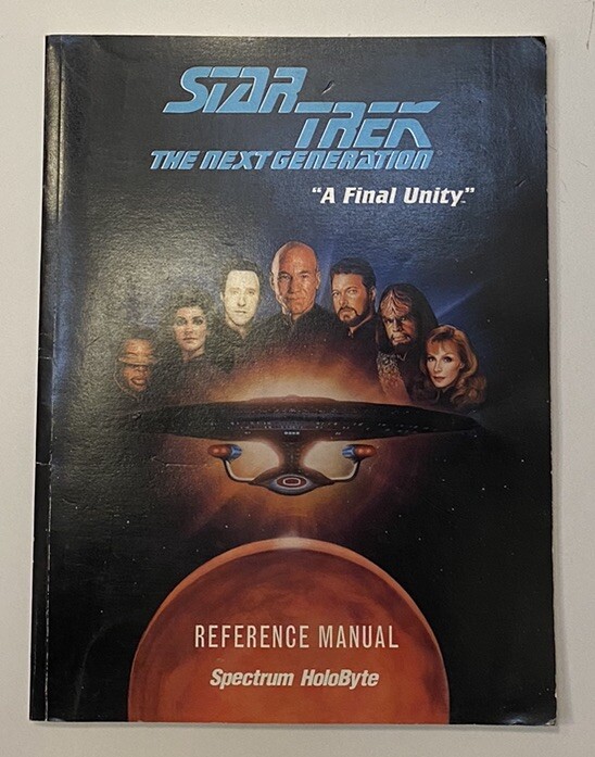 Star Trek: The Next Generation "A Final Unity" PC - Game Manual Only