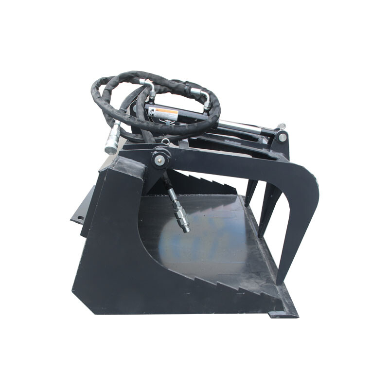 Landhonor 44'' Mini Hydraulic Grab Fork Skid Steer Grapple Quick Tool Attachment
