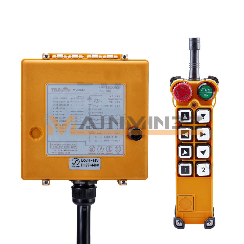 Industrial 8 Keys Crane Remote Control Wireless Transmitter Push Button Switch