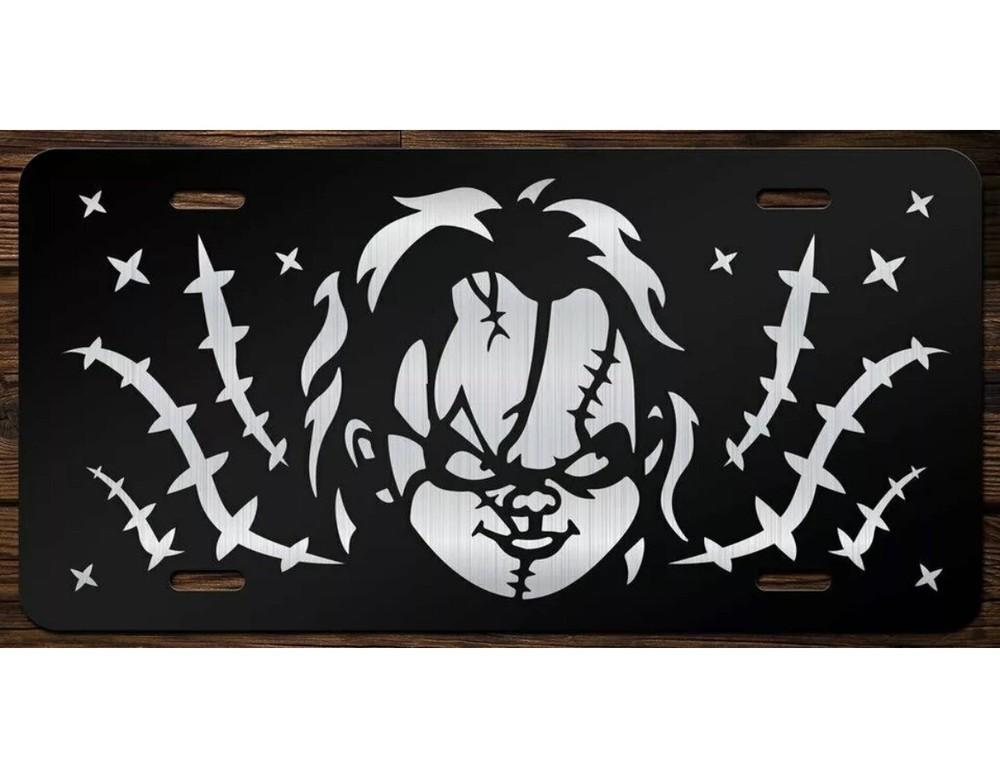 Chucky Face Vanity Front License Plate Tag KCE076