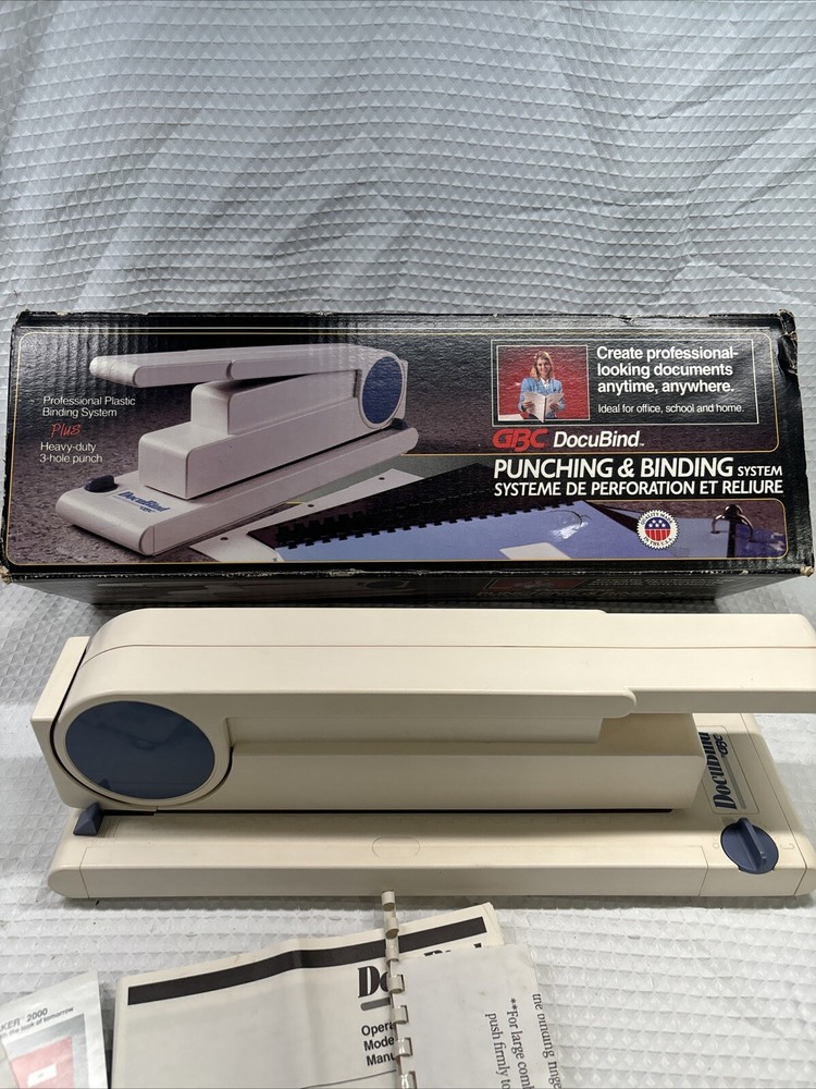 GBC DocuBind Heavy Duty 3-Hole Punch And Binding System