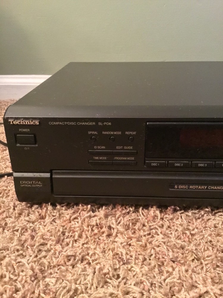 Technics SL-PD6 5 Disc Rotary Changer System No Remote