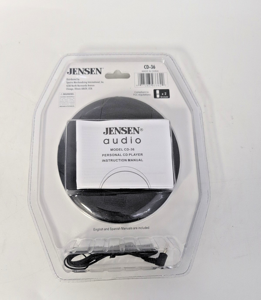 JENSEN COMPACT DISC CD PLAYER CD-36