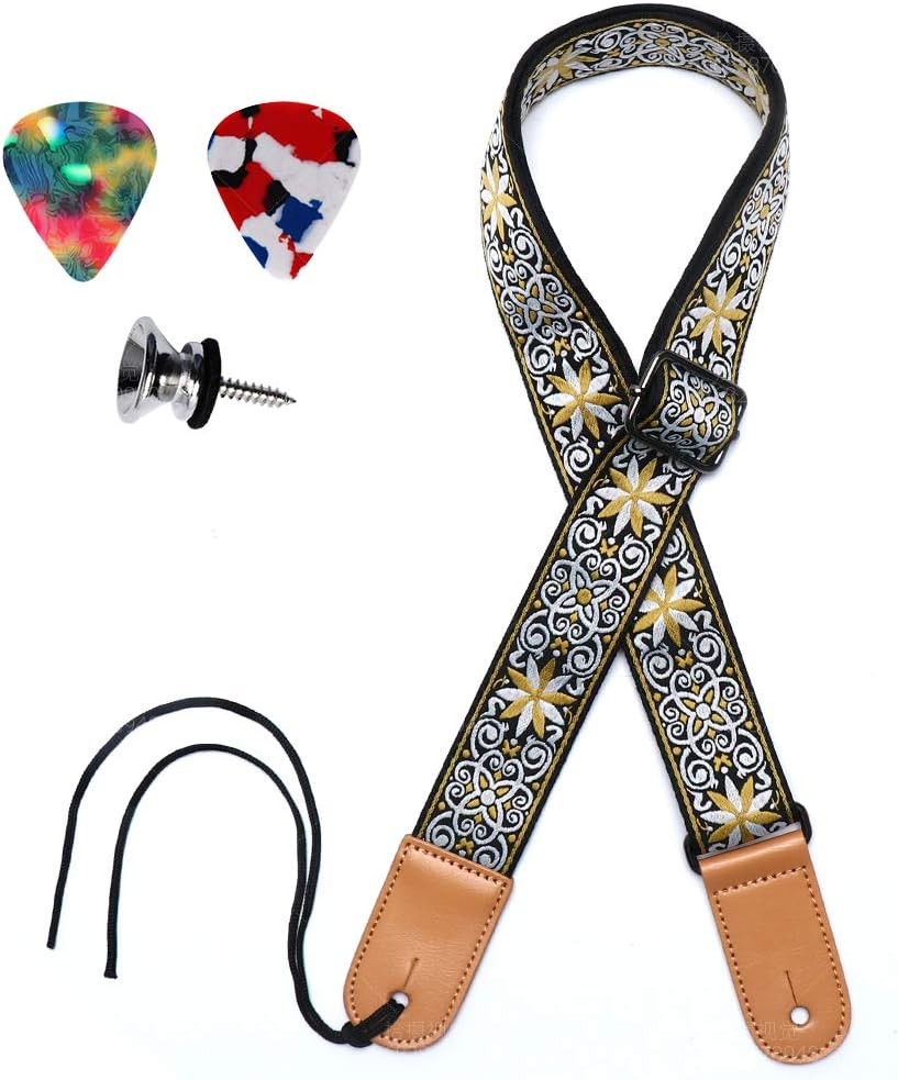 Ukulele Strap Adjustable Hawaiian Jacquard Woven Ukulele Shoulder Strap