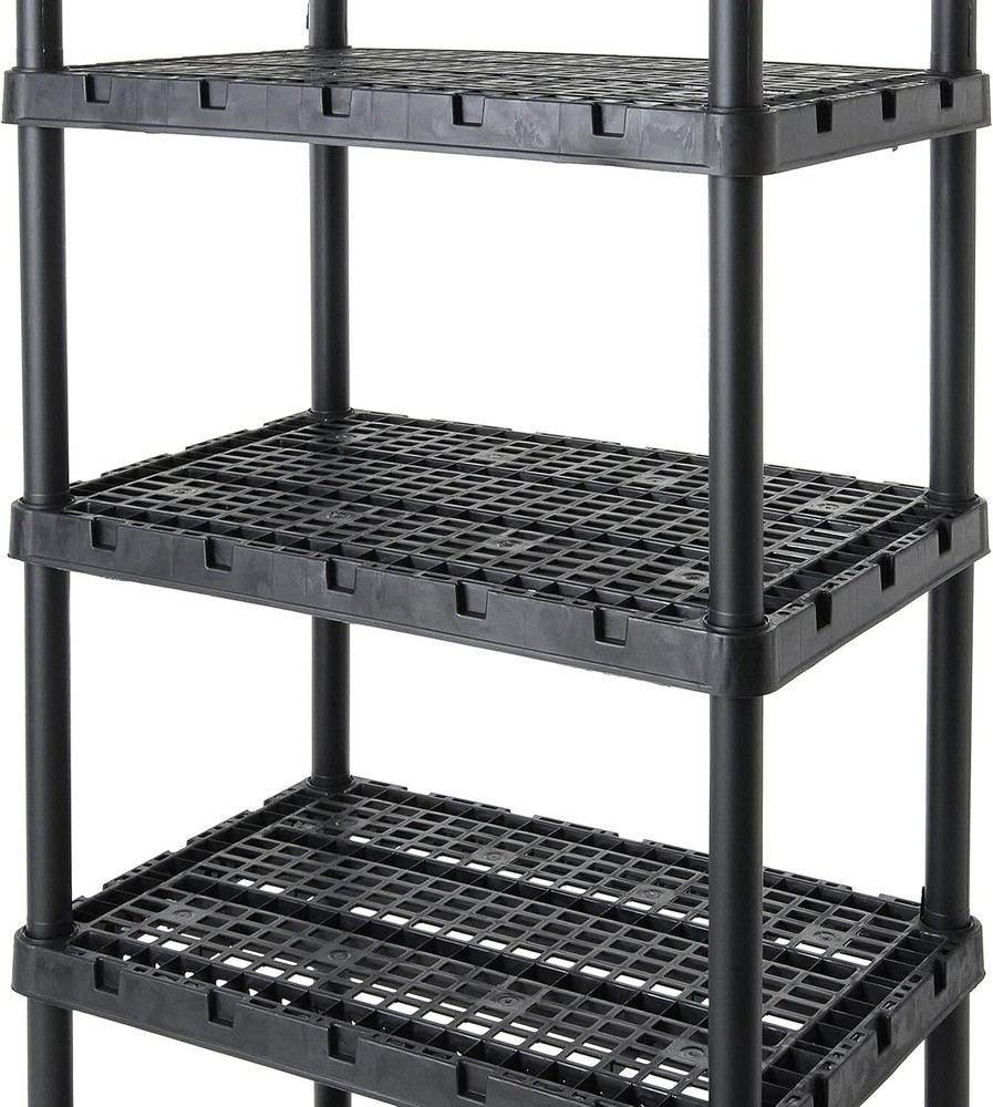 Gracious Living 5 Shelf Knect-A-Shelf Ventilated Storage Unit Organizer System