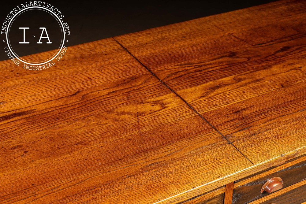 Antique Double Flat File Drafting Table