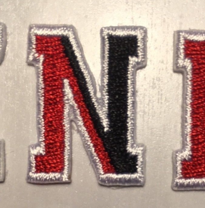 northeastern patch Northeastern Huskies patch N patch iron on backing 8 pcs. 1"
