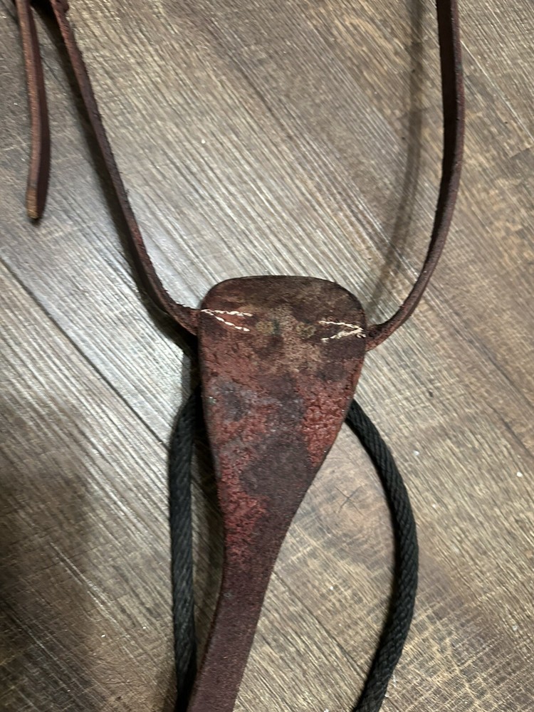 Horse Tack - Custom Leather Running Martingale - Slide Fork