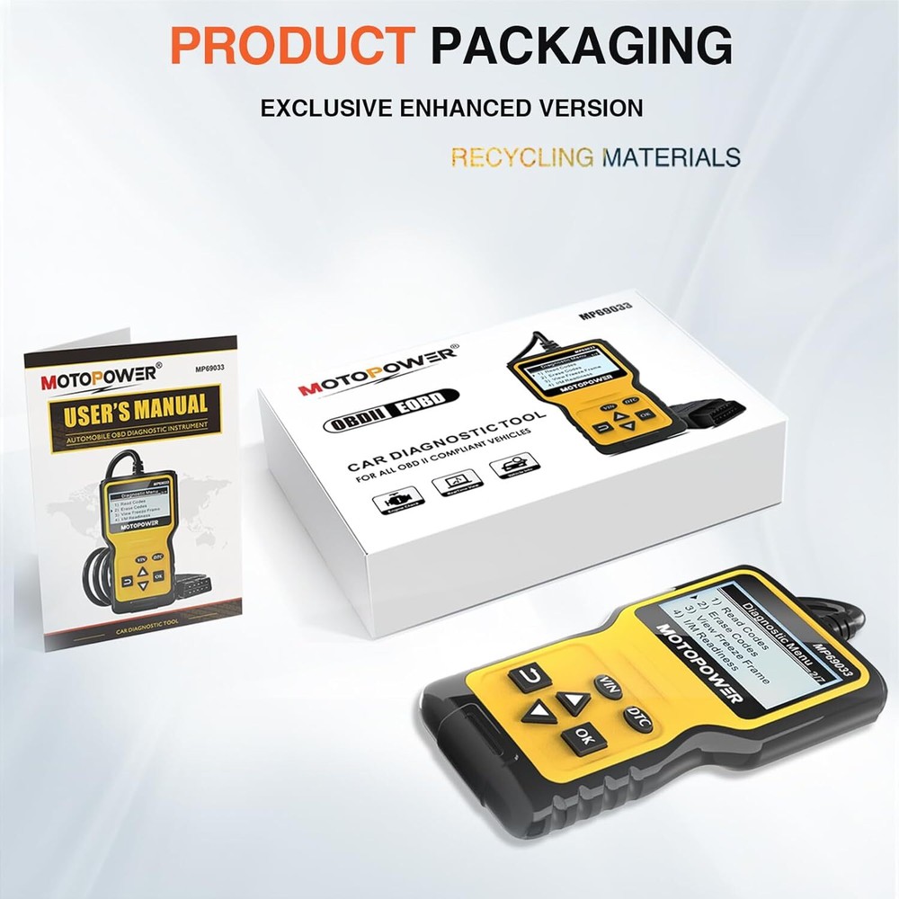 Car OBD2 Scanner Code Reader Engine Fault Scanner Diagnostic Scan Tool All OBD2